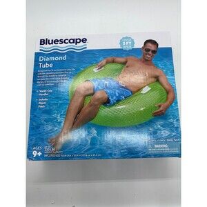 Bluescape Diamond Inflatable Pool Tube 40" Swim Ring w/ Handles 220 LB Capacity